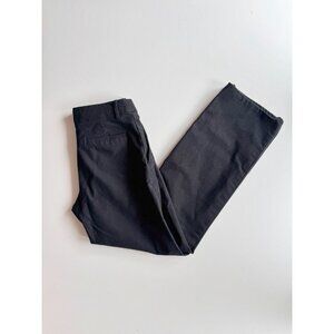 Aritzia WILFRED FREE Como Black Cotton Sateen Low Rise Chino Pants, Size 4